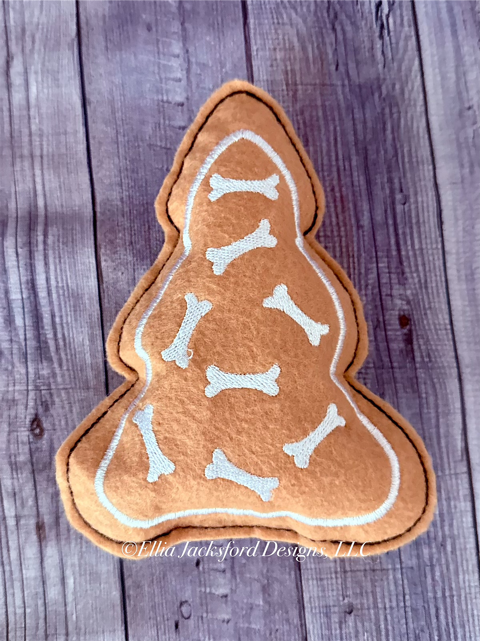 Thumbnail: Gingerbread Cookie Pet Toy Embroidery Design Set