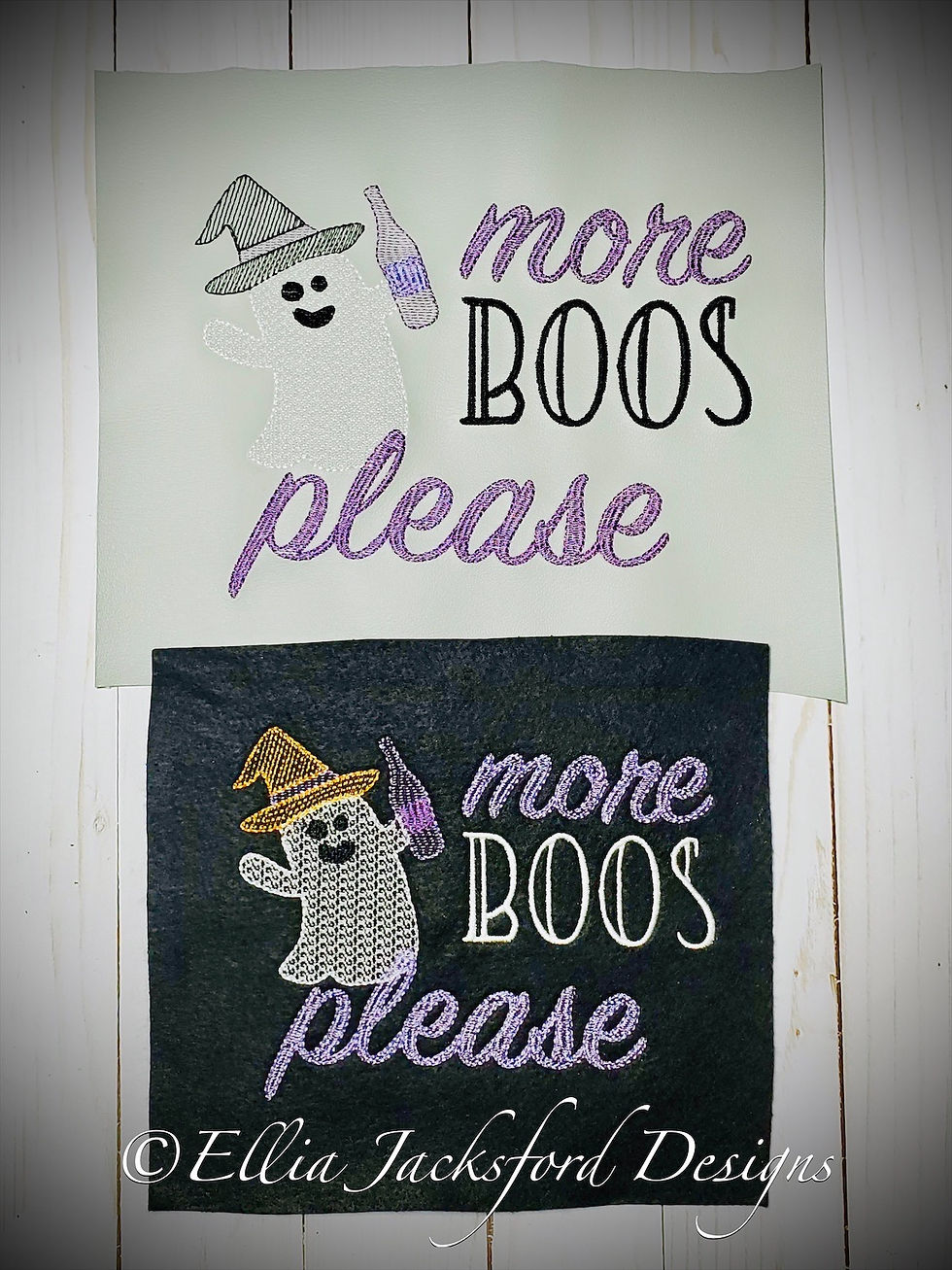 Thumbnail: More Boos Embroidery Design 2 SIZES