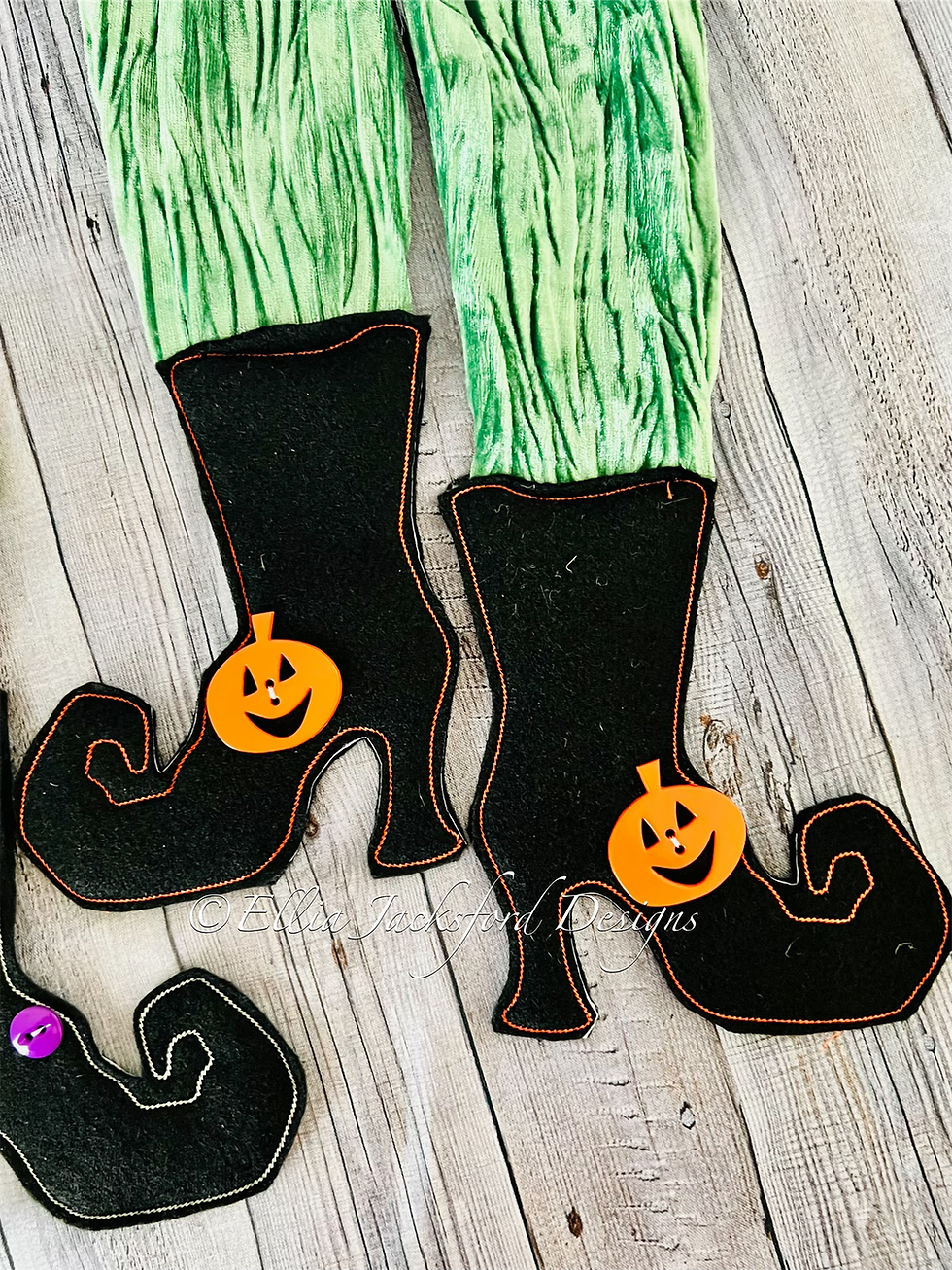 Thumbnail: Halloween Scarf Embroidery Design