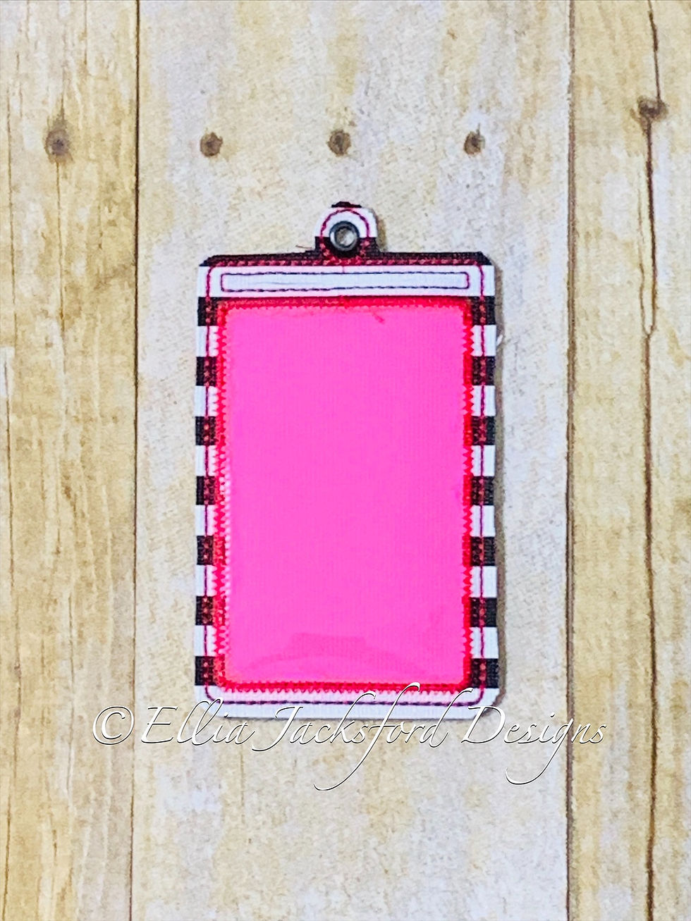 Thumbnail: ITH Badge Holder Wallet Embroidery Design