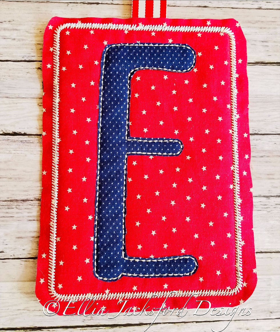 Thumbnail: ITH Home Sweet Home Americana Banner Embroidery Design 2 SIZES
