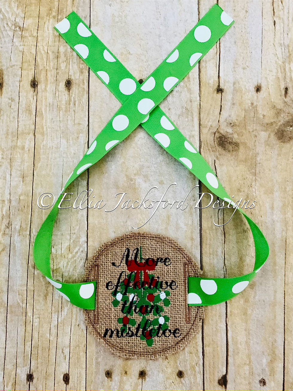 Thumbnail: ITH Better Than Mistletoe Wine Wrap Embroidery Design