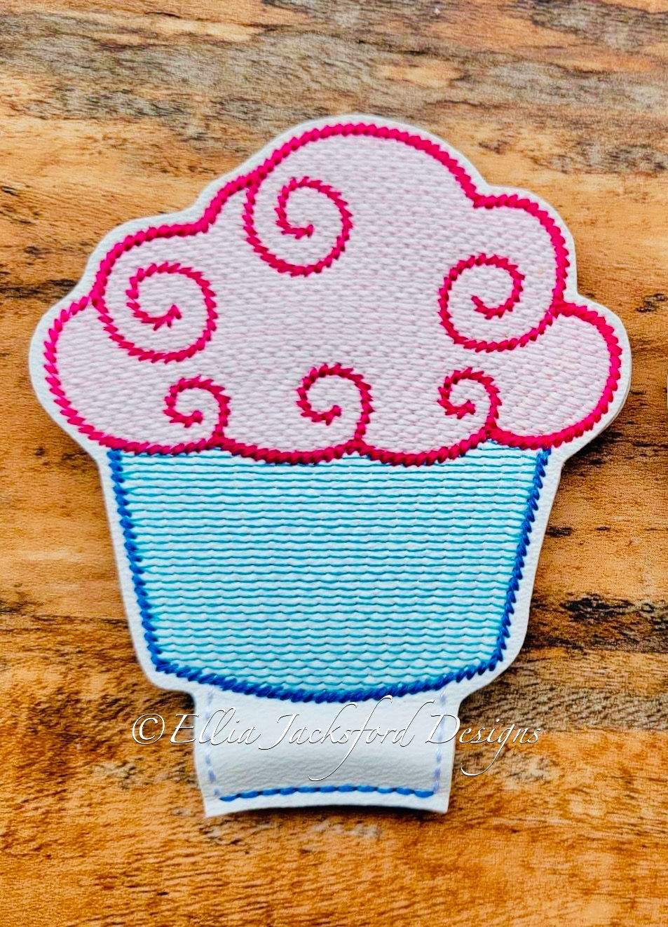 Thumbnail: Cupcake Headband Slider Embroidery Design