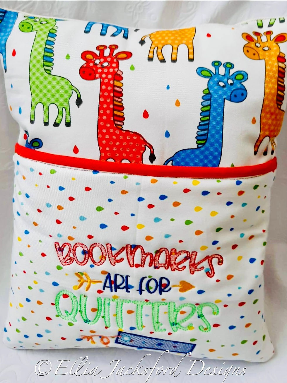 Thumbnail: Bookmarks Are For Quitters Sketch Embroidery Design 3 SIZES