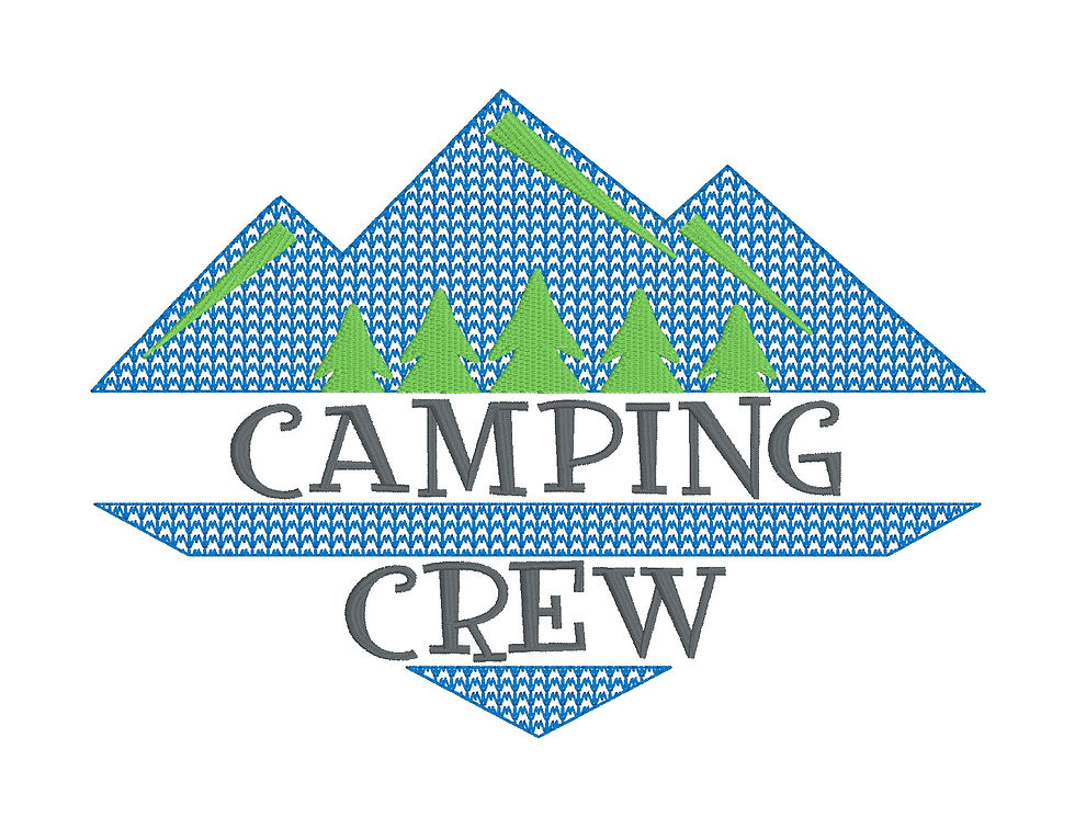 Thumbnail: Camping Bundle Embroidery Design Set With FREEBIE