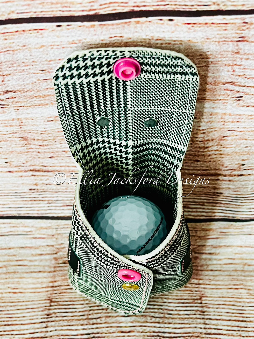 Thumbnail: Golf Ball and Tee Bag Embroidery Design