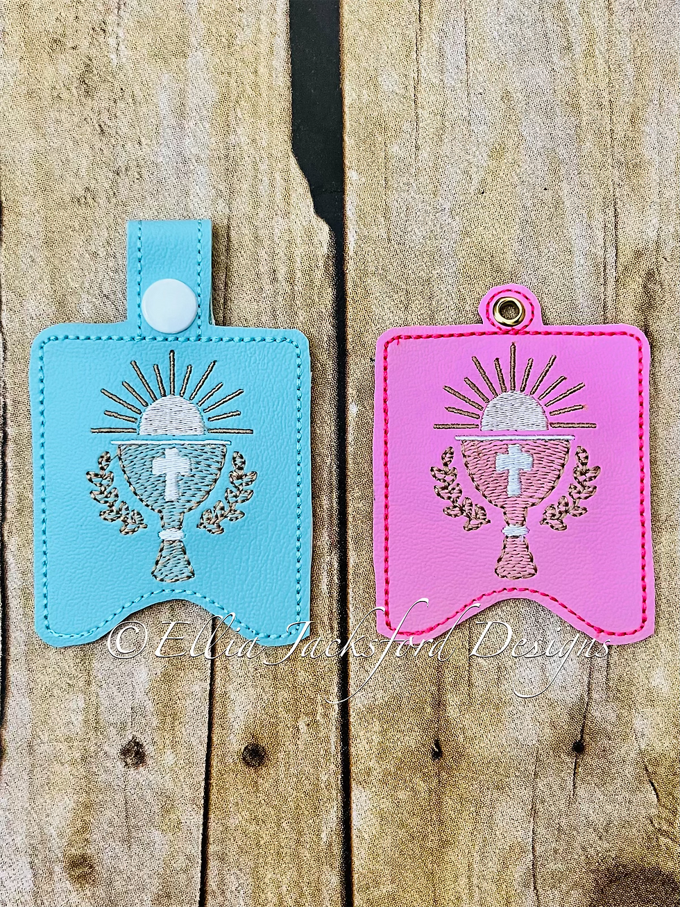 Thumbnail: ITH Communion Sanitizer Holder Embroidery Design SET