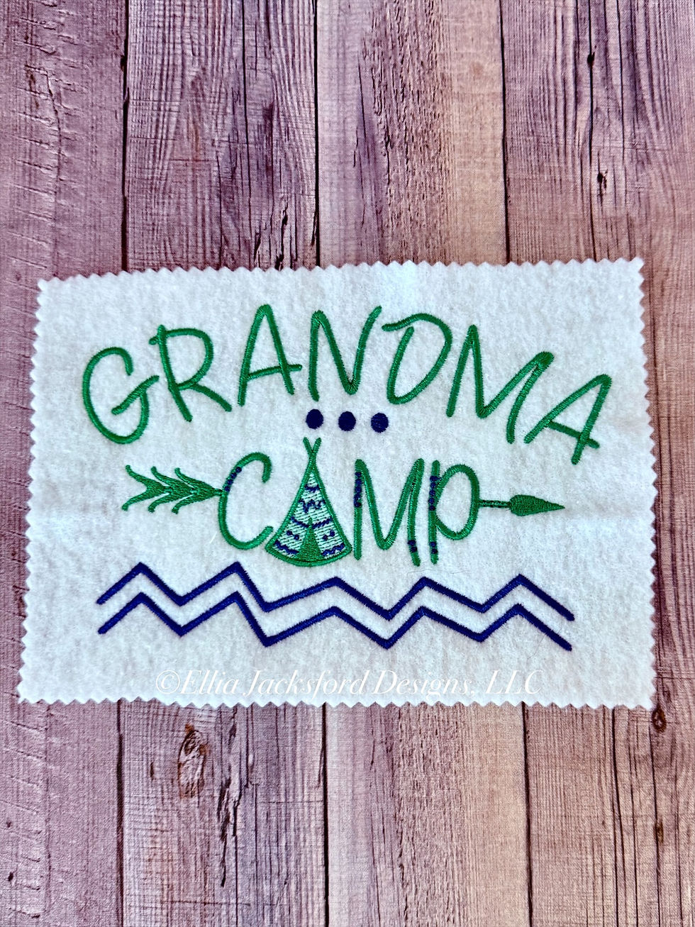 Thumbnail: Camping Bundle Embroidery Design Set With FREEBIE