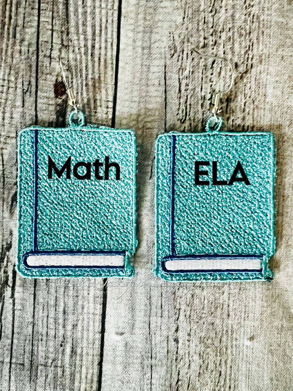Thumbnail: FSL Book Earring Embroidery Design