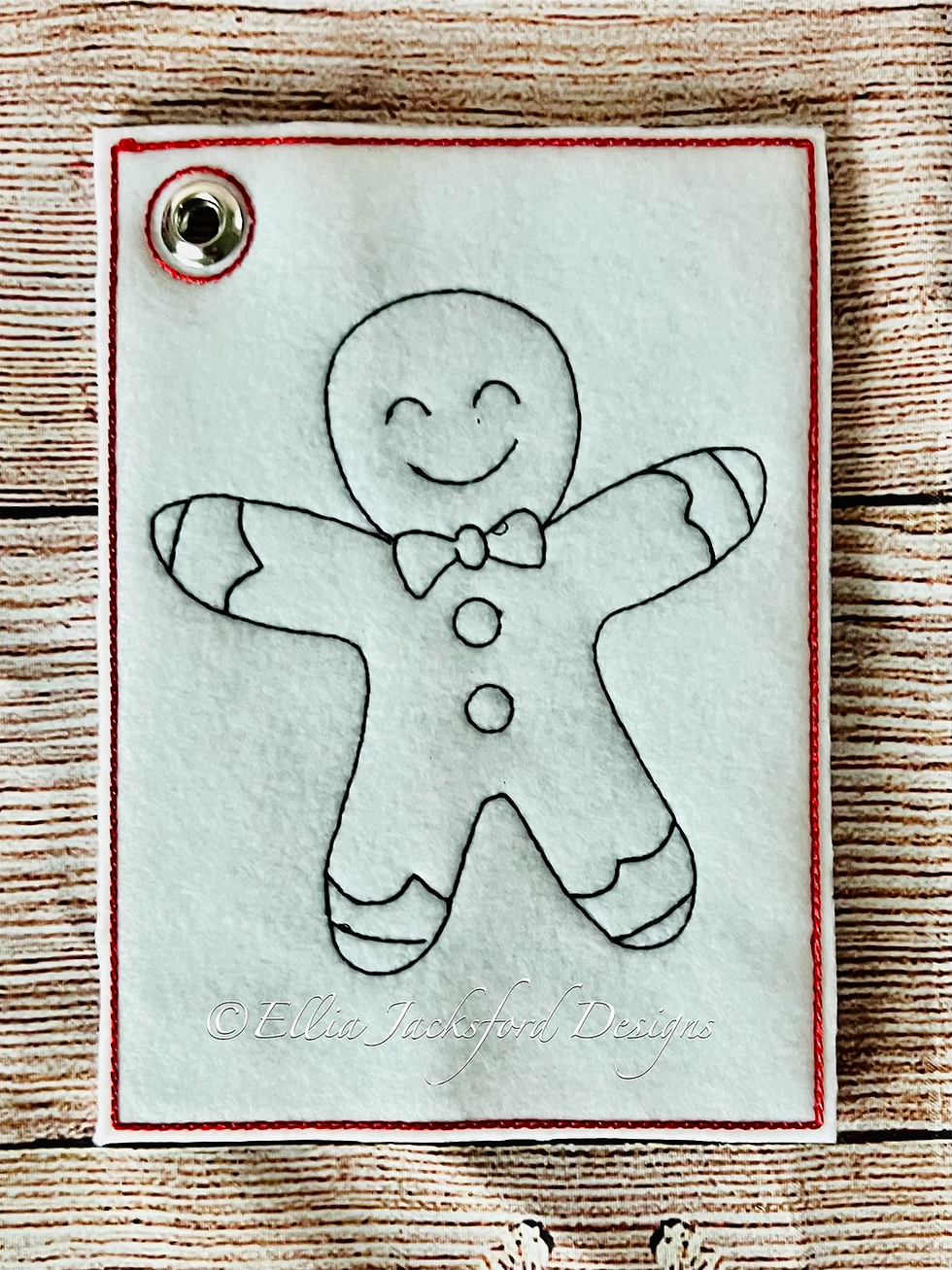 Thumbnail: Christmas Coloring Pages Embroidery Design