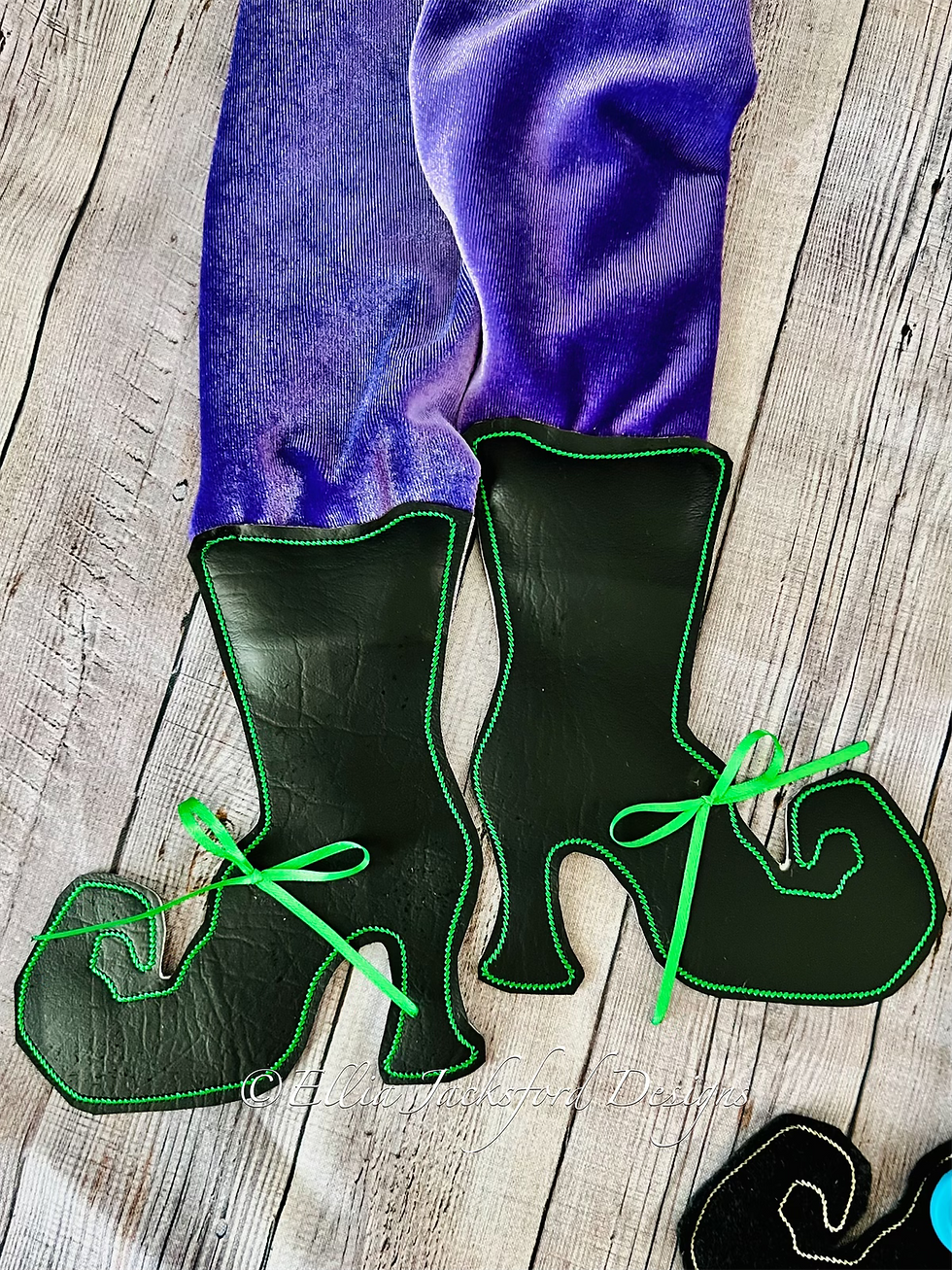 Thumbnail: Halloween Scarf Embroidery Design