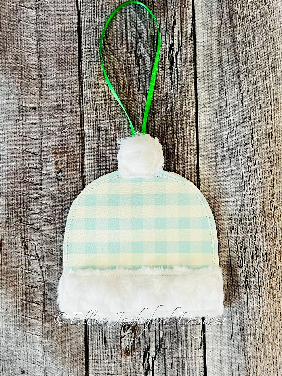 Thumbnail: Winter Hat Ornament Embroidery Design