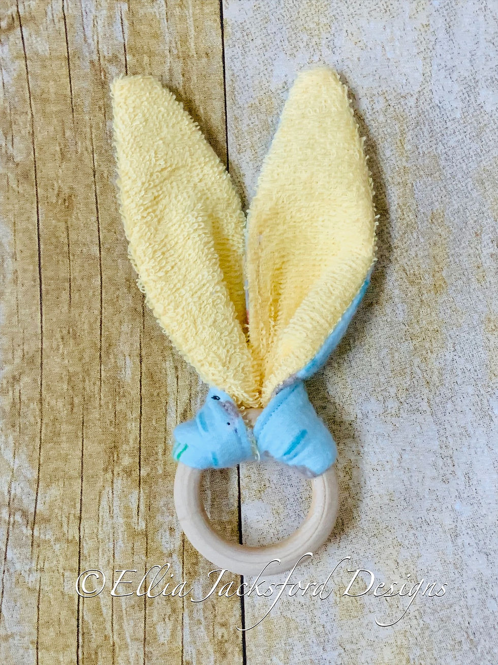 Thumbnail: ITH Teething Ring Embroidery Design