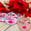 Thumbnail: ITH 4x4 Pink Christmas Coaster and Coffee Sleeve Embroidery Design SET
