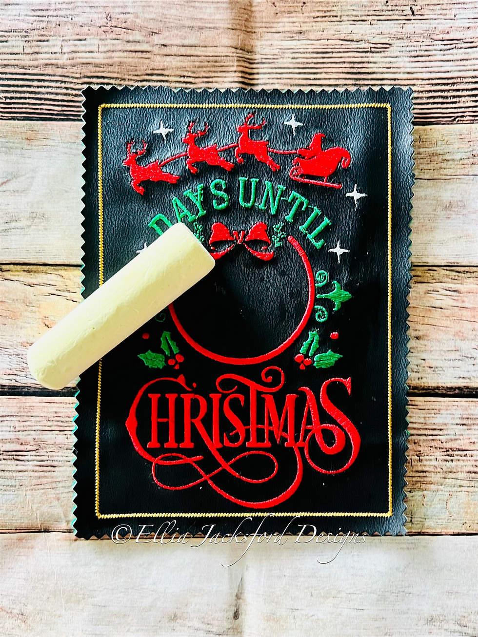 Thumbnail: Christmas Countdown Calendar Embroidery Design 4 SIZES