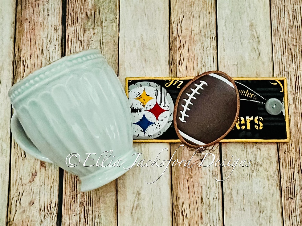 Thumbnail: Football Coffee Sleeve Embroidery Design
