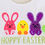 Thumbnail: Bunny and Chick Applique Trio Embroidery Design