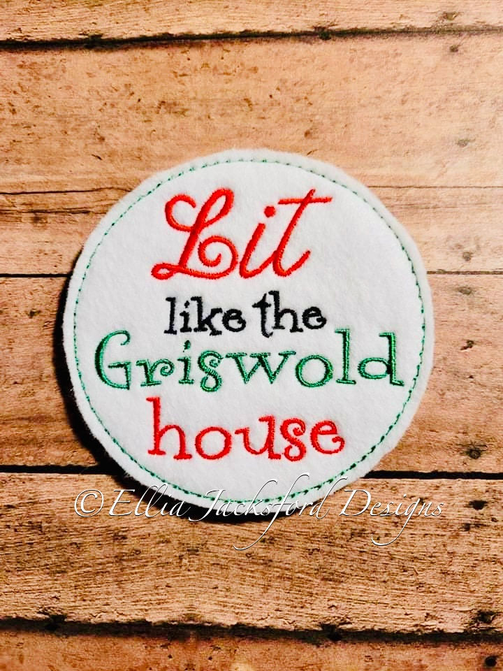 Thumbnail: ITH Christmas Coaster Embroidery Design SET OF 4