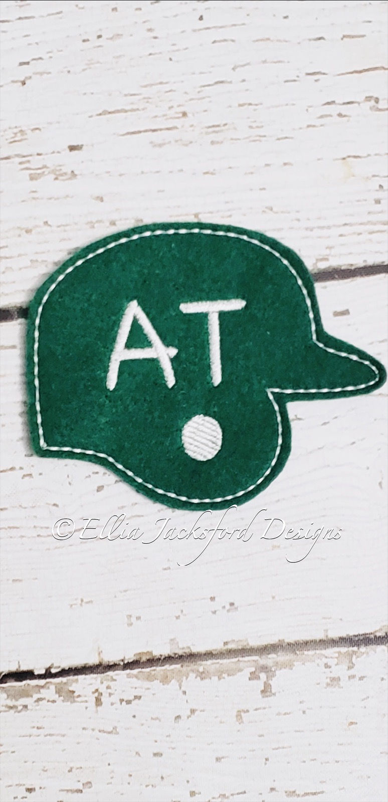Thumbnail: Baseball Wreath Felties Embroidery Design