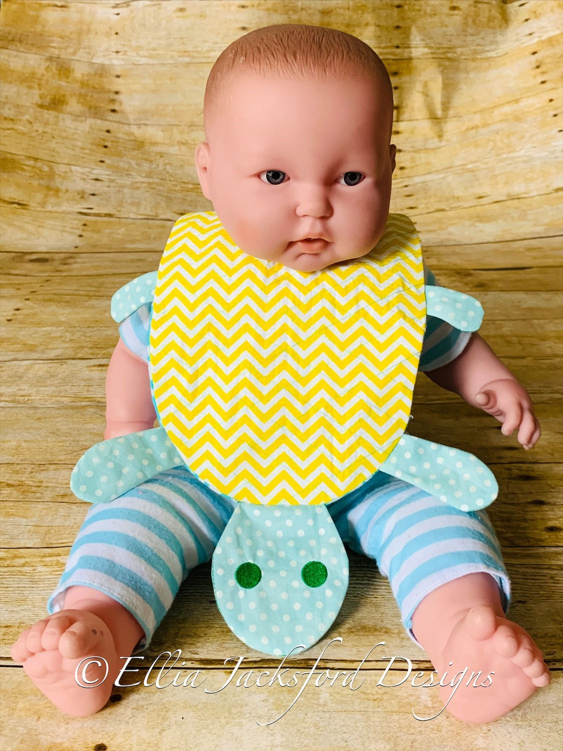 ITH 3D Turtle Bib 2 SIZES