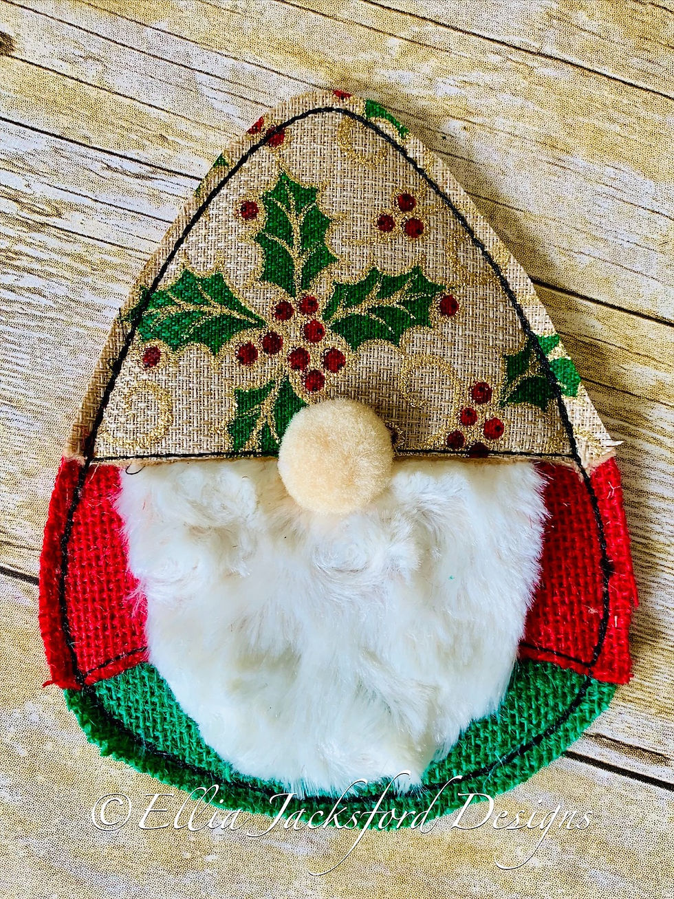 Thumbnail: 3D Gnome Silverware Holder Embroidery Design