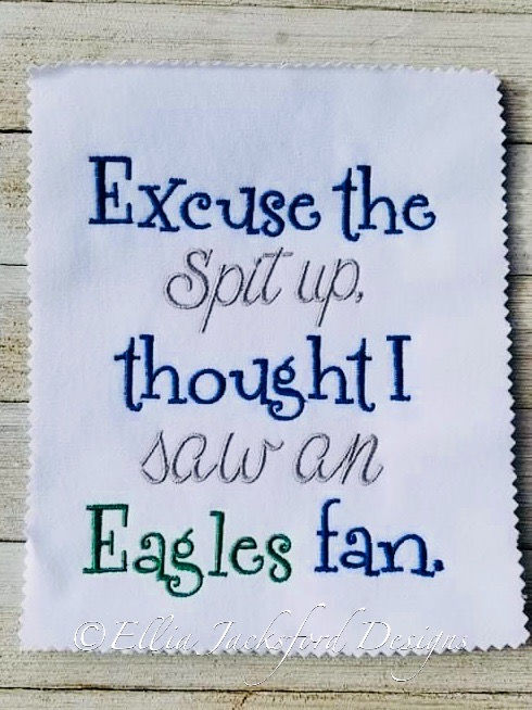 Thumbnail: Excuse the Spit Up N East Embroidery Design SET OF 4