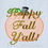 Thumbnail: Happy Fall Y'all Sketch Embroidery Design 2 SIZES