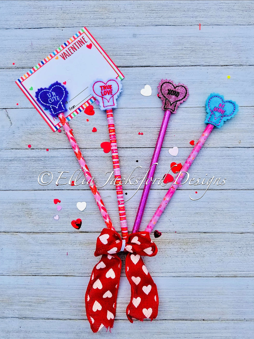 Thumbnail: ITH Candy Heart Pencil Toppers