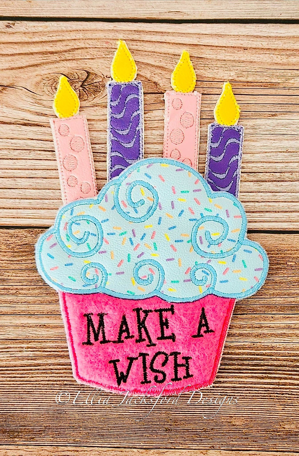 Thumbnail: Birthday Party Tiered Tray Feltie Embroidery Design SET OF 10