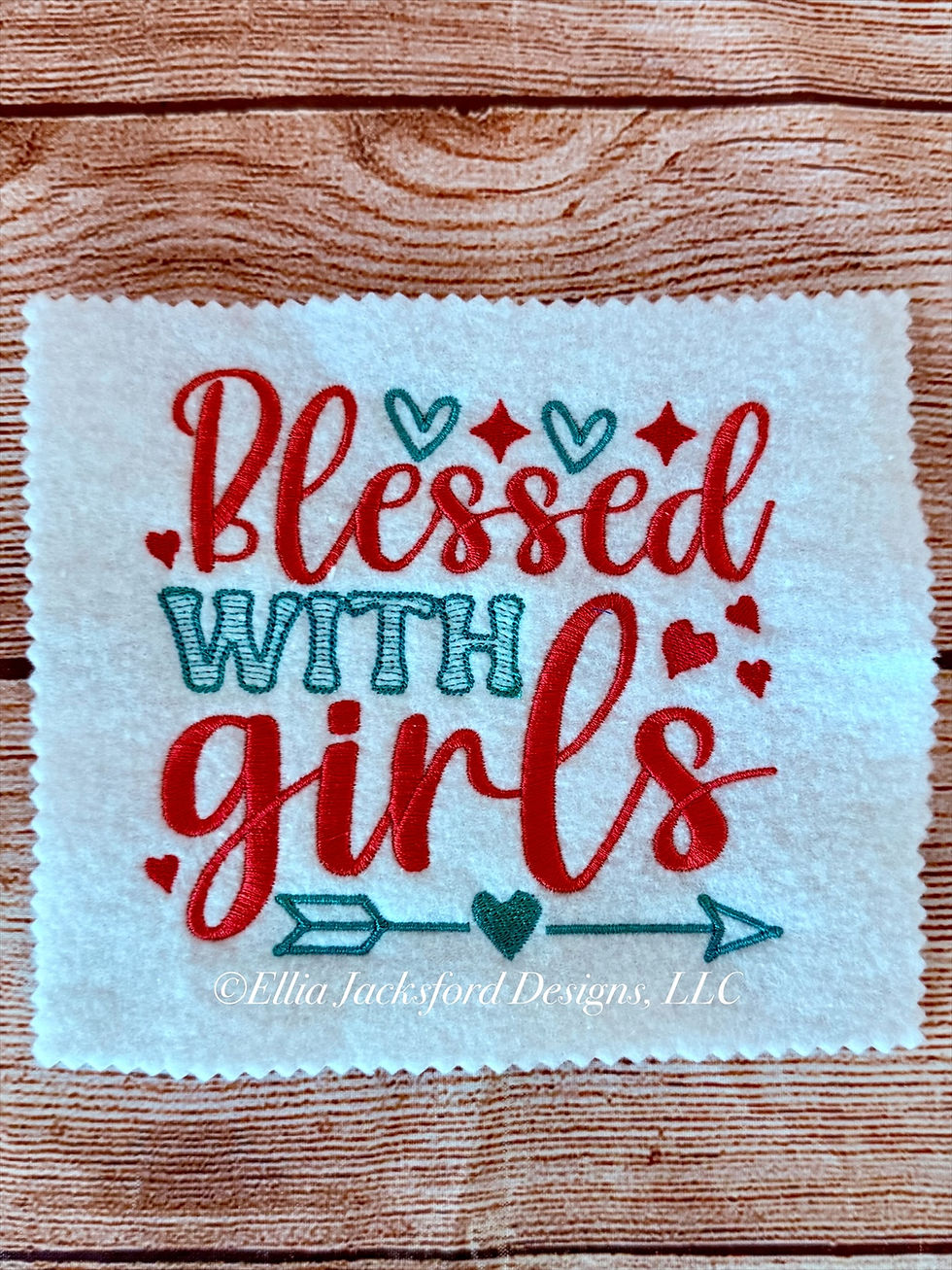 Thumbnail: Blessed Mom Embroidery Design Bundle