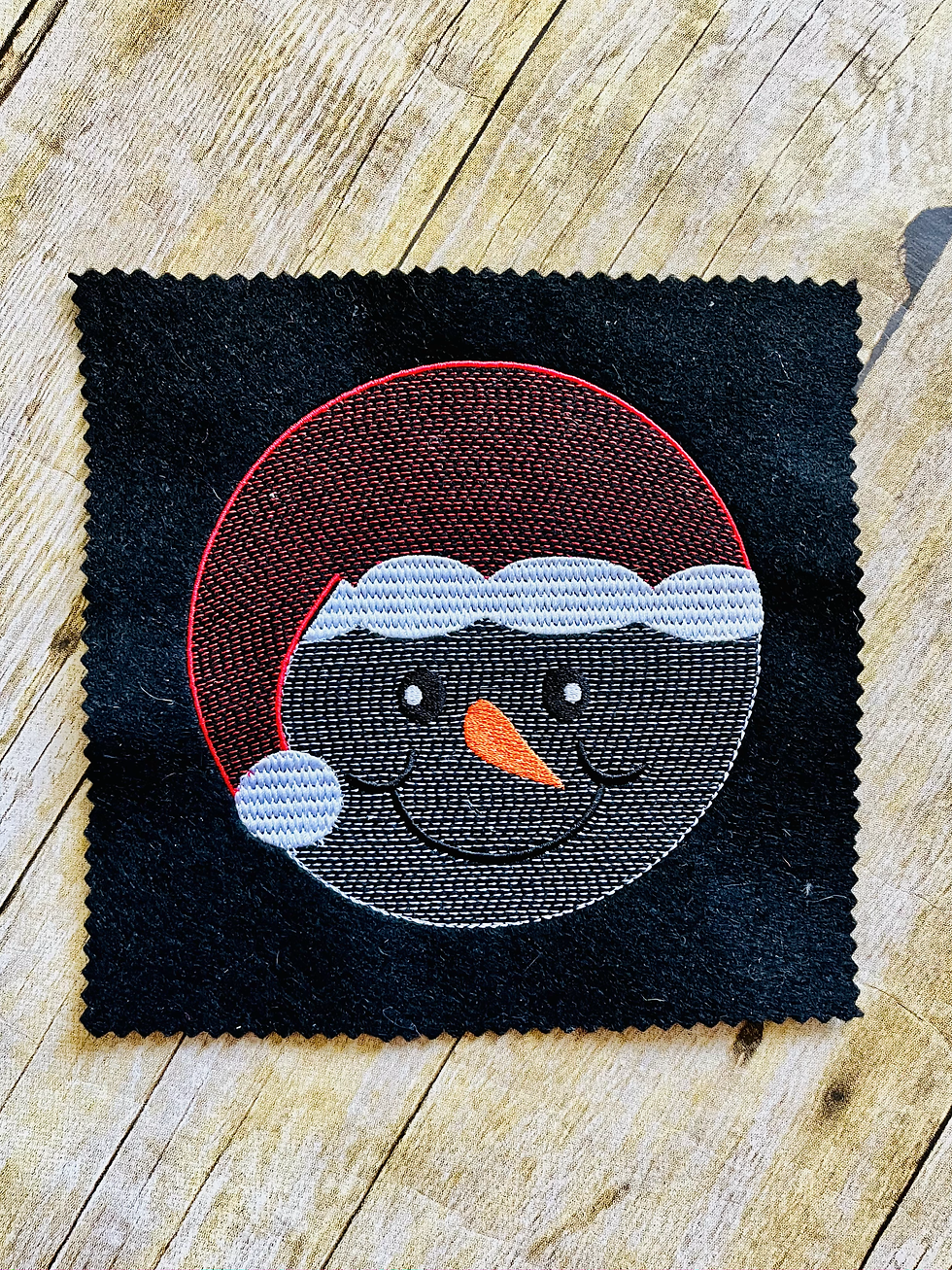 Thumbnail: Sketch Snowman and Yeti Embroidery Design 3 SIZES