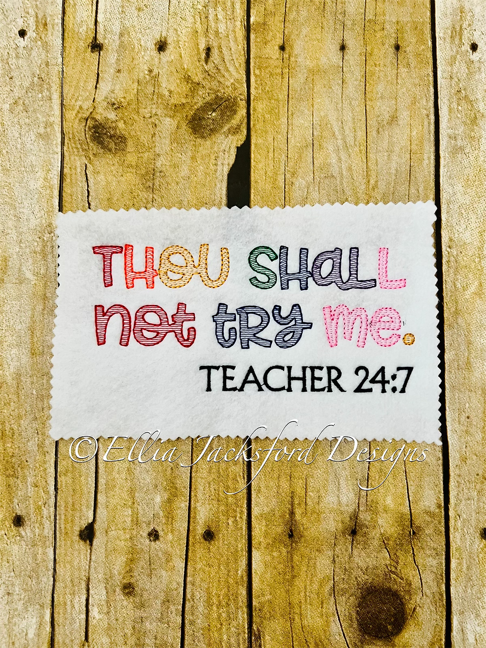 Thumbnail: 4x4 Sketch Teacher Bundle Embroidery Design SET