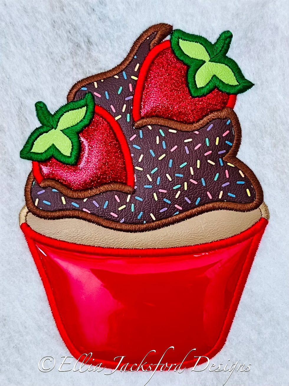 Thumbnail: 5x7 Strawberry Bundle Embroidery Design SET