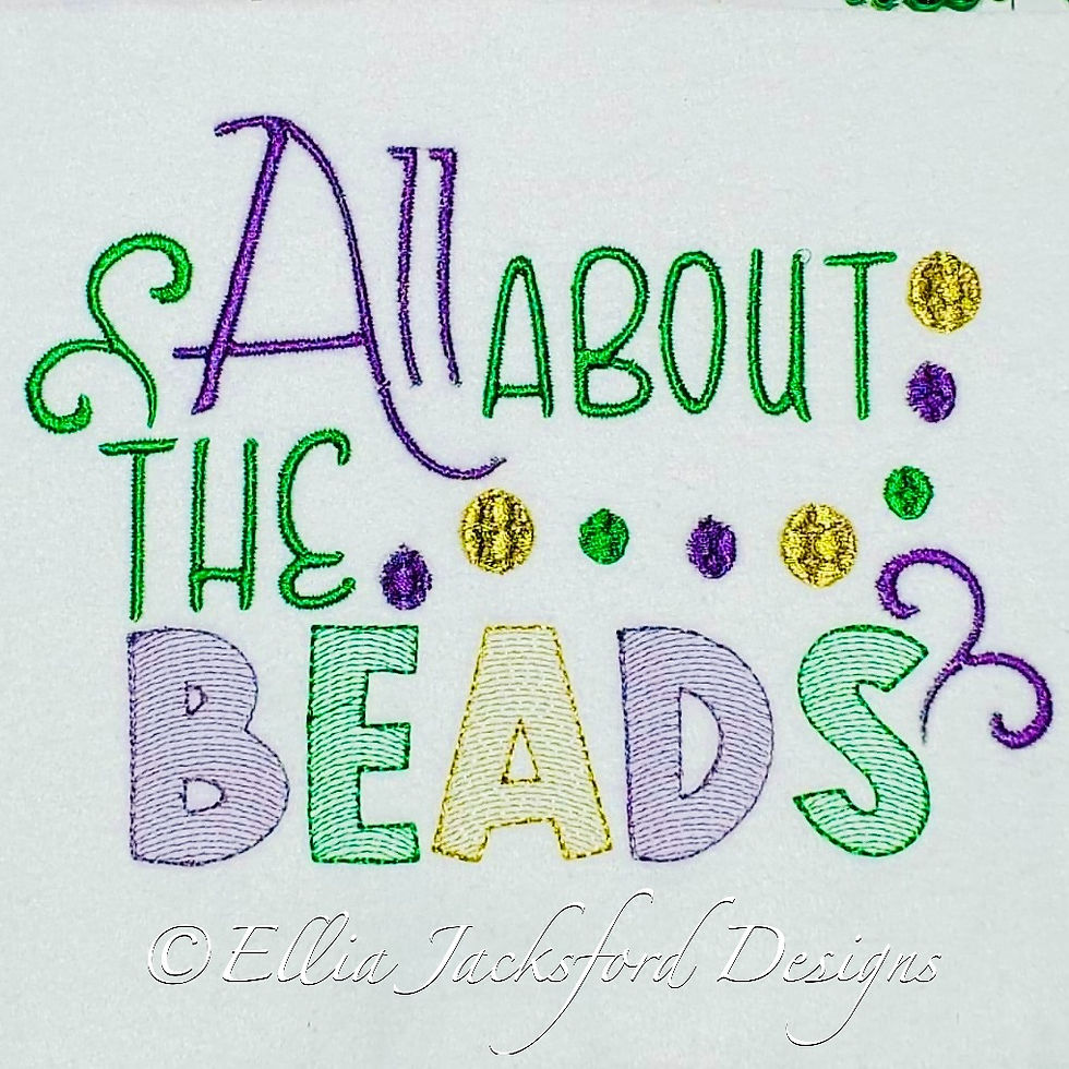 Thumbnail: All About the Beads Embroidery Design 2 SIZES