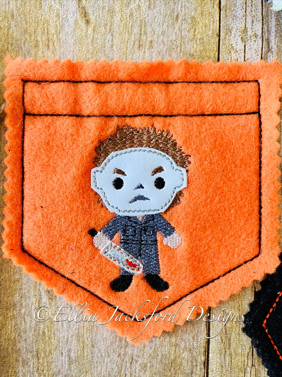 Thumbnail: ITH Scary Guys Banner Embroidery Design SET