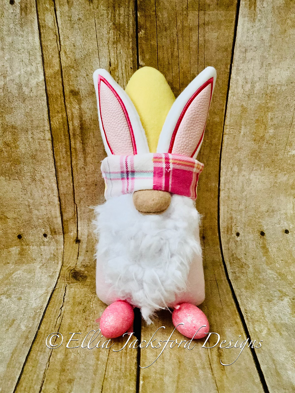Thumbnail: Easter Bunny Gnome Stuffie Embroidery Design