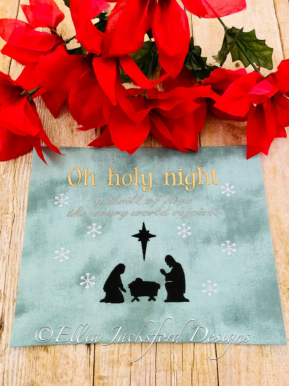 Thumbnail: Oh Holy Night Embroidery Design