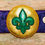 Thumbnail: 4x4 ITH Fleur de Lis Coffee Sleeve Embroidery Design