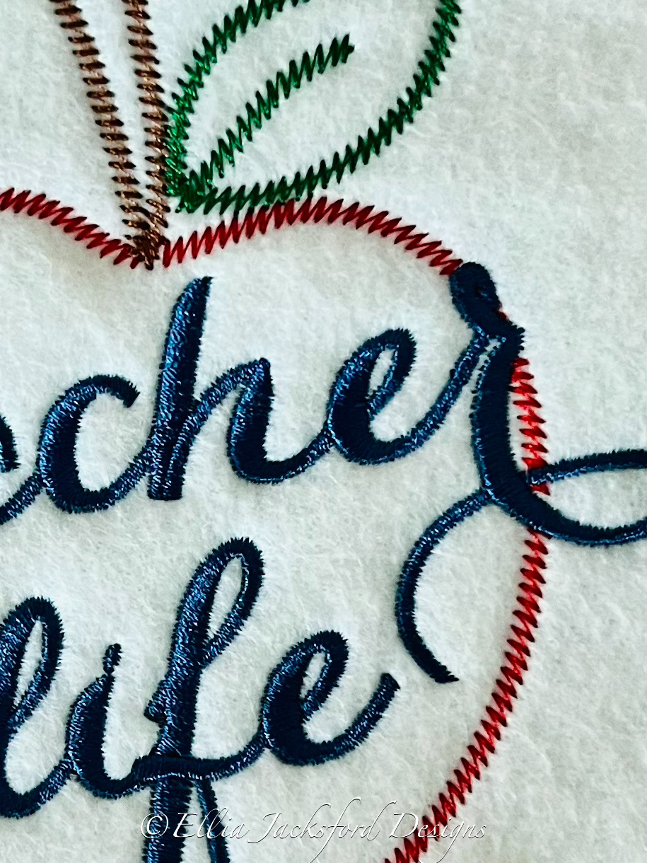 Thumbnail: Teacher Life Embroidery Design 3 SIZES