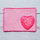 Thumbnail: ITH No Sew Heart Applique Mug Rug Embroidery Design