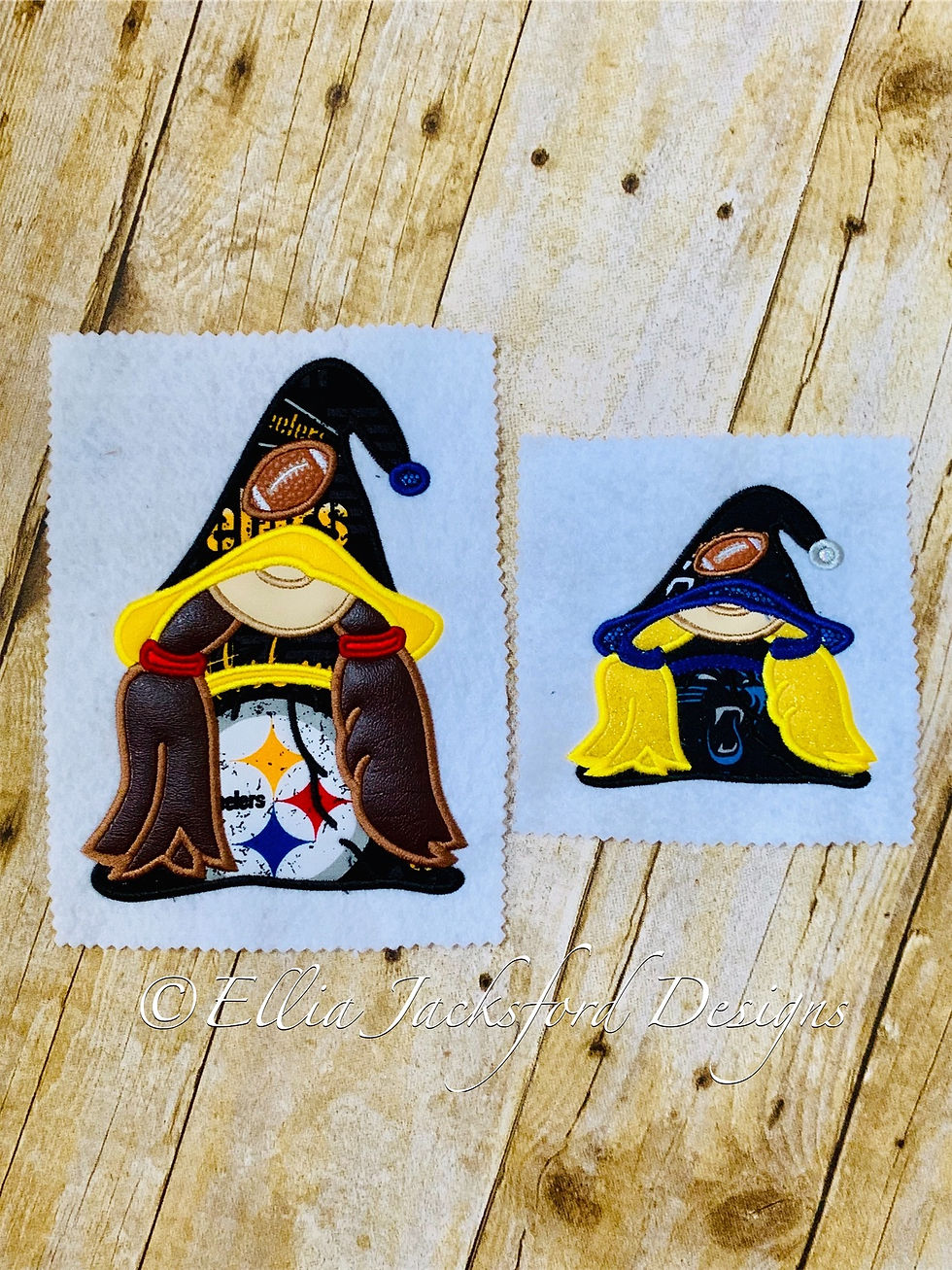 Thumbnail: Football Girl Gnome Applique Embroidery Design 2 SIZES