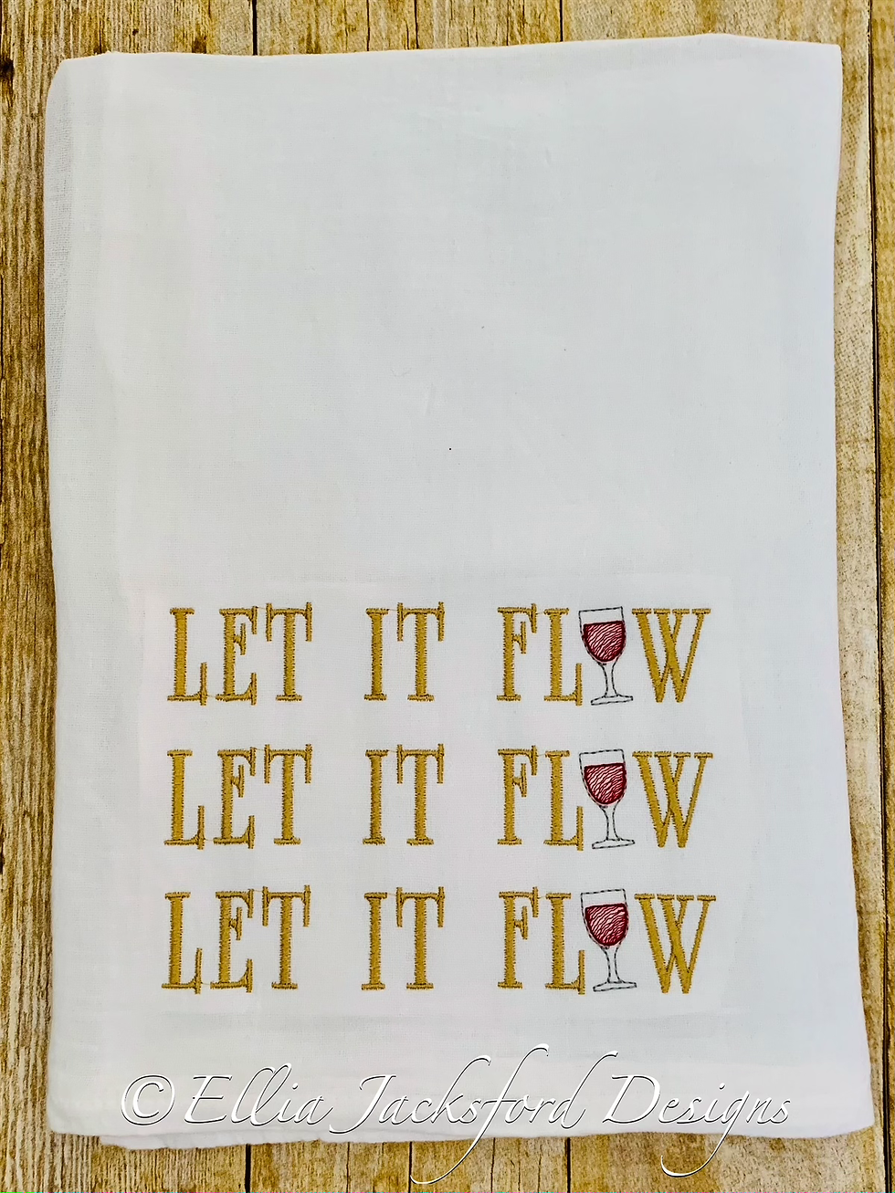Thumbnail: Let if Flow Embroidery Design