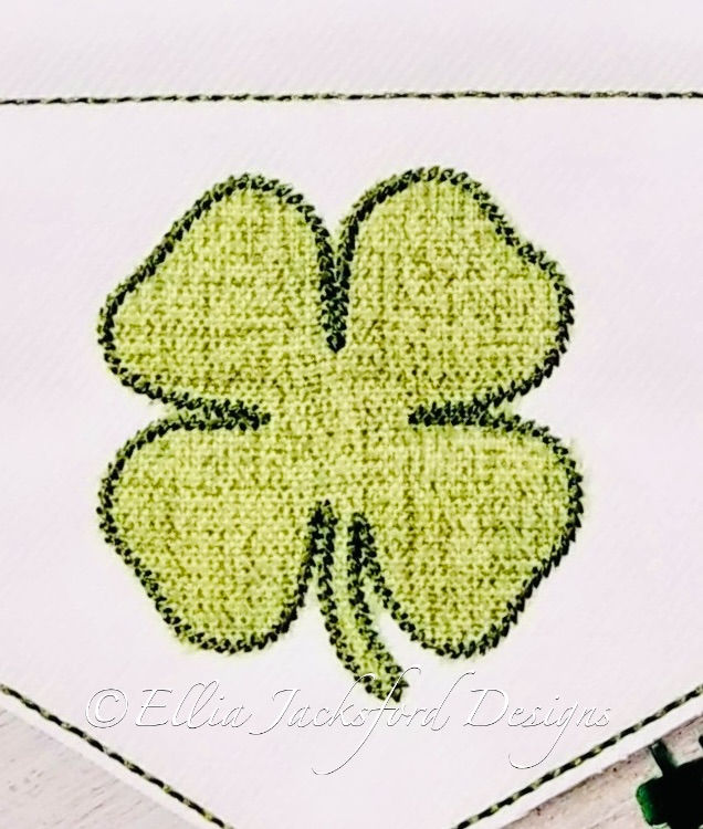 Thumbnail: ITH Shamrock Banner Embroidery Design SET