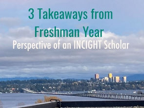 3 Takeaways from Freshman Year
