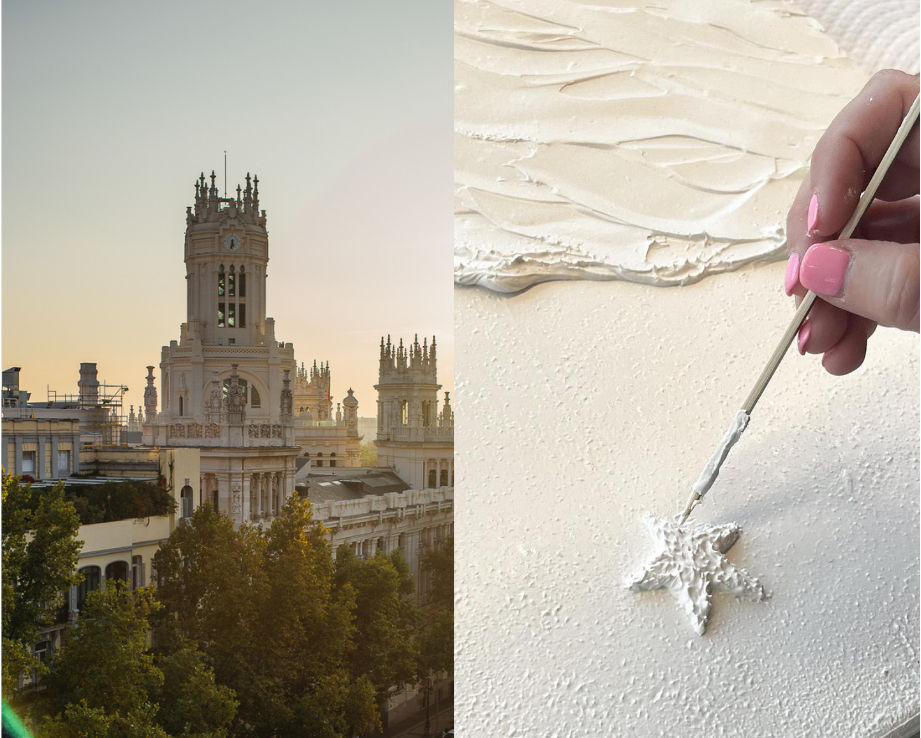 Textured Art & Wine Experience en un Exclusivo Rooftop en Cibeles