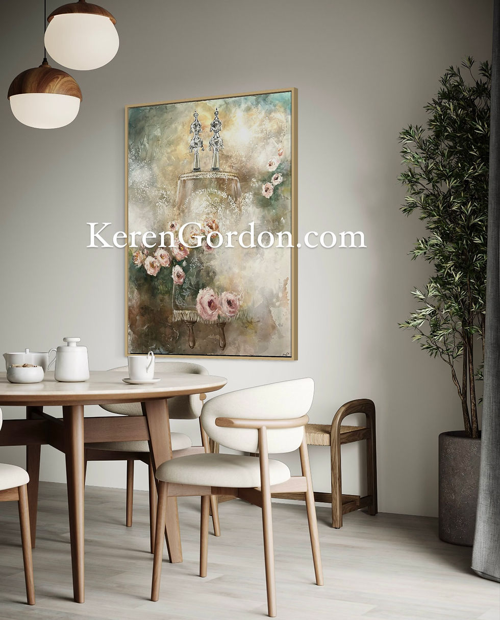 Thumbnail: Misty Floral Torah Giclee