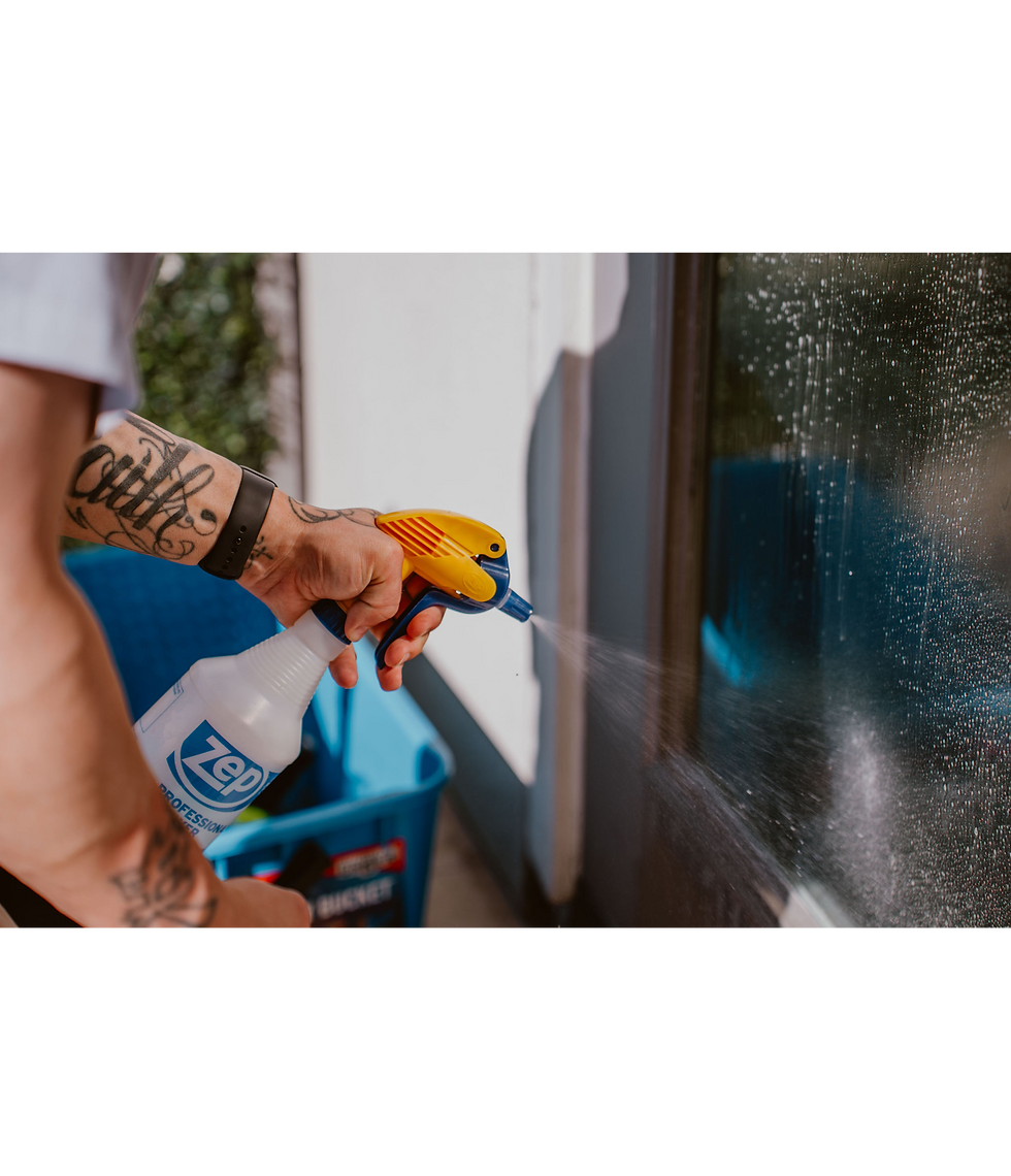 Professional window washing service with streak-free results in Fort Worth