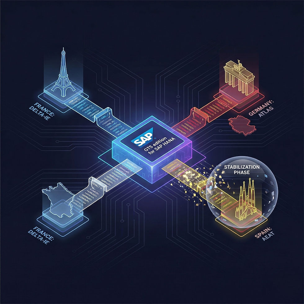 Automated AES Phase 5 customs clearance in France showing a Scania truck being scanned with real-time verification on a tablet.