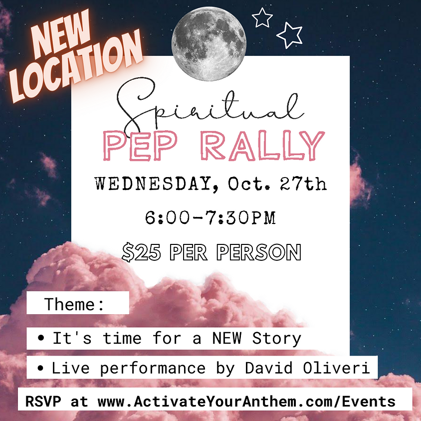Spiritual Pep Rally - Time for a new story!