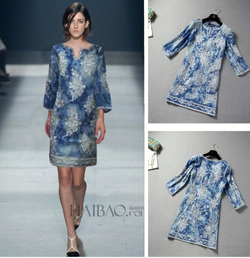 Runway European Denim Dress